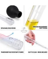 Transparent Turkey Baster With Detachable Bulb Includes Cleaning Brush
