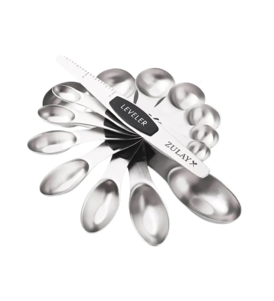 Zulay Kitchen Magnetic Measuring Spoons 8 Pc.