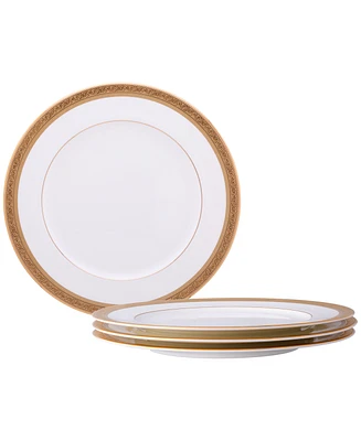 Noritake Summit Gold Set of 4 Dinner Plates, Service For 4