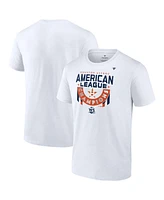 Men's Fanatics White Houston Astros 2022 American League Champions Locker Room Short Sleeve T-shirt