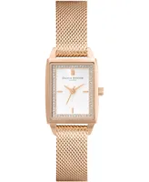 Olivia Burton Women's Quartz Rose Gold-Tone Stainless Steel Bracelet Watch 25.5mm x 20.5mm