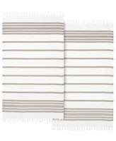 Linum Home Textiles Herringbone Pestemal Pack of 2 100% Turkish Cotton Beach Towel