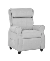 Qaba Kids Recliner Adjustable Armchair Sofa, Soft Sponge Cushion, Grey