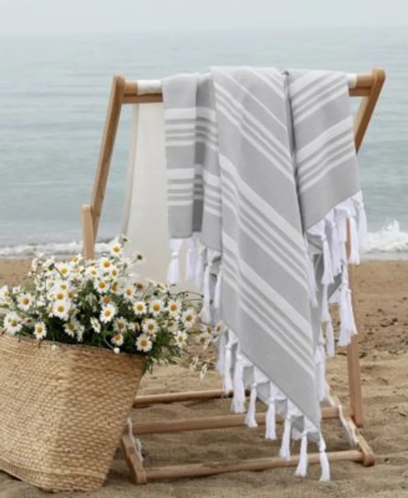 Linum Home Textiles 100 Turkish Cotton Ephesus Pestemal Beach Towel Collection