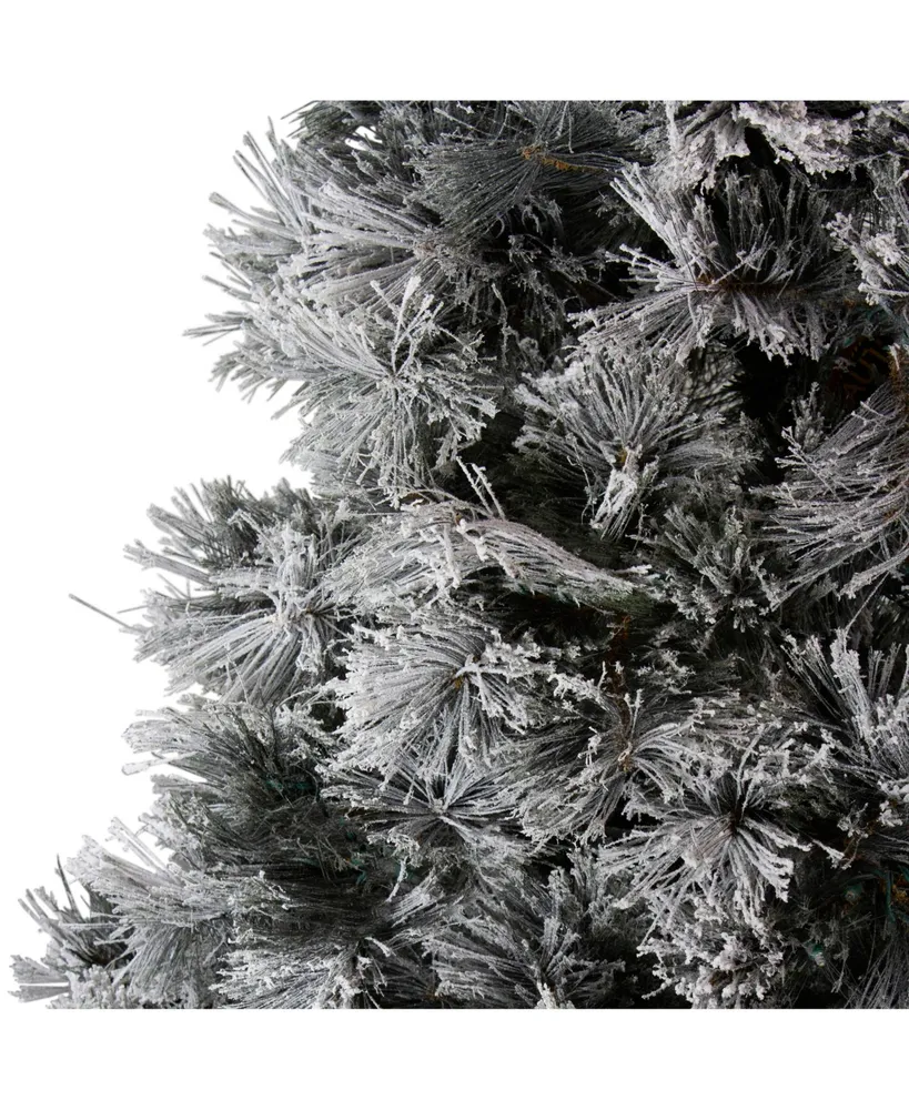 Northlight Flocked Spruce Unlit Artificial Christmas Tree Set, 7.5'