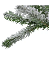 Northlight 5' Flocked Alpine Unlit Artificial Christmas Trees, Set of 3