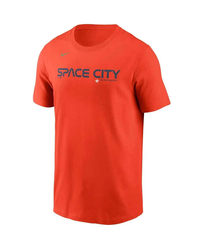 Men's Nike Orange Houston Astros City Connect Wordmark T-shirt