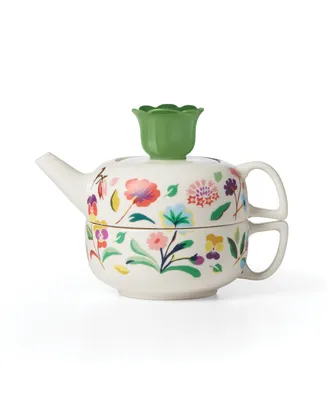 kate spade new york Garden Floral Tea for one Tea Pot 2 Piece Set