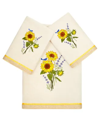 Linum Home Textiles Turkish Cotton Girasol Embellished Towel Set