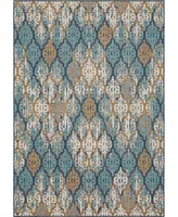 Mohawk Malibu Outdoor Stamped Ikat 5'3" x 7'6" Area Rug