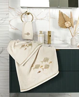 Linum Home Turkish Cotton Figi Embellished 4-Pc. Bath Towel Set