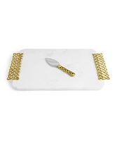 Michael Aram Love Knot Cheese Board with Spreader - Silver