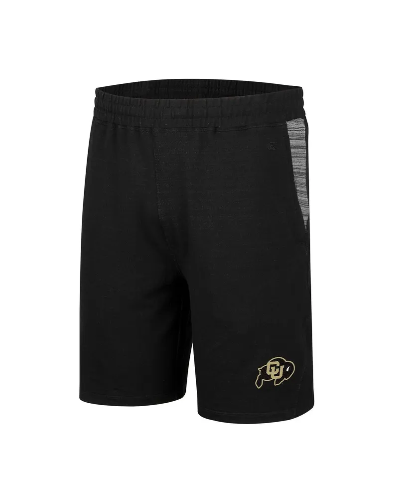 Men's Colosseum Black Colorado Buffaloes Wild Party Tri-Blend Shorts