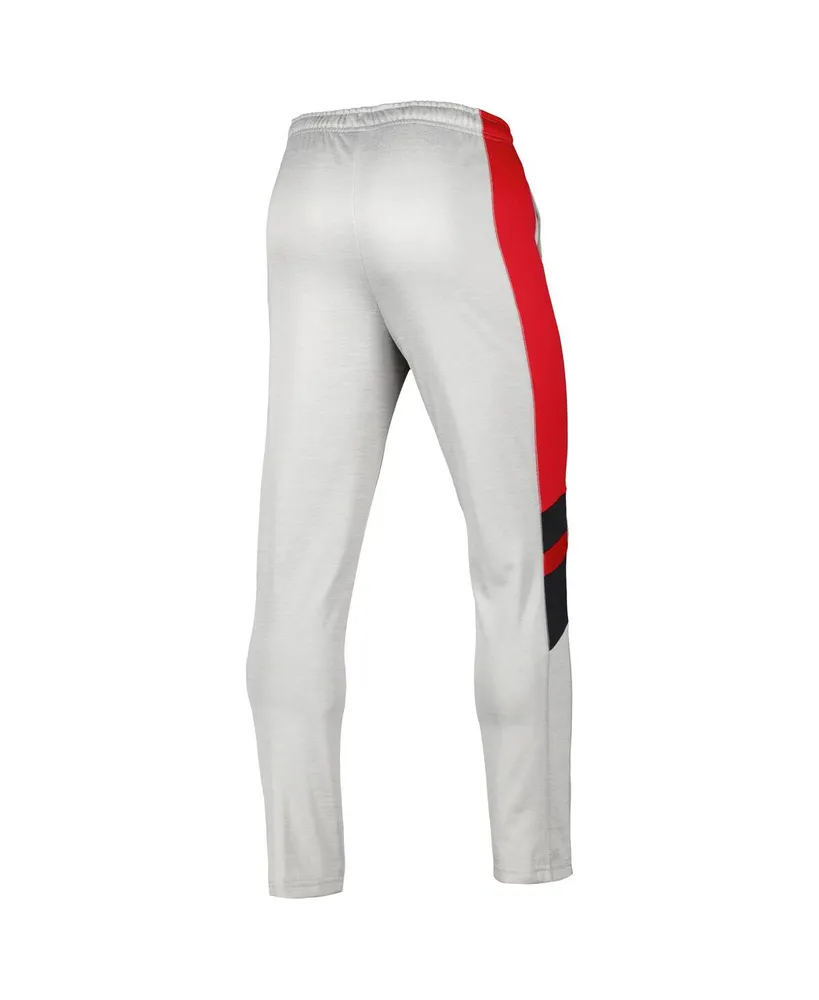 Men's Colosseum Heathered Gray and Scarlet Nebraska Huskers Bushwood Pants