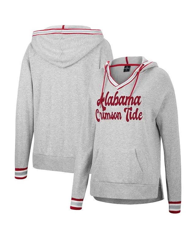 Ohio State Buckeyes '47 Women's Harper Adjustable Cropped Pullover Hoodie -  Cream