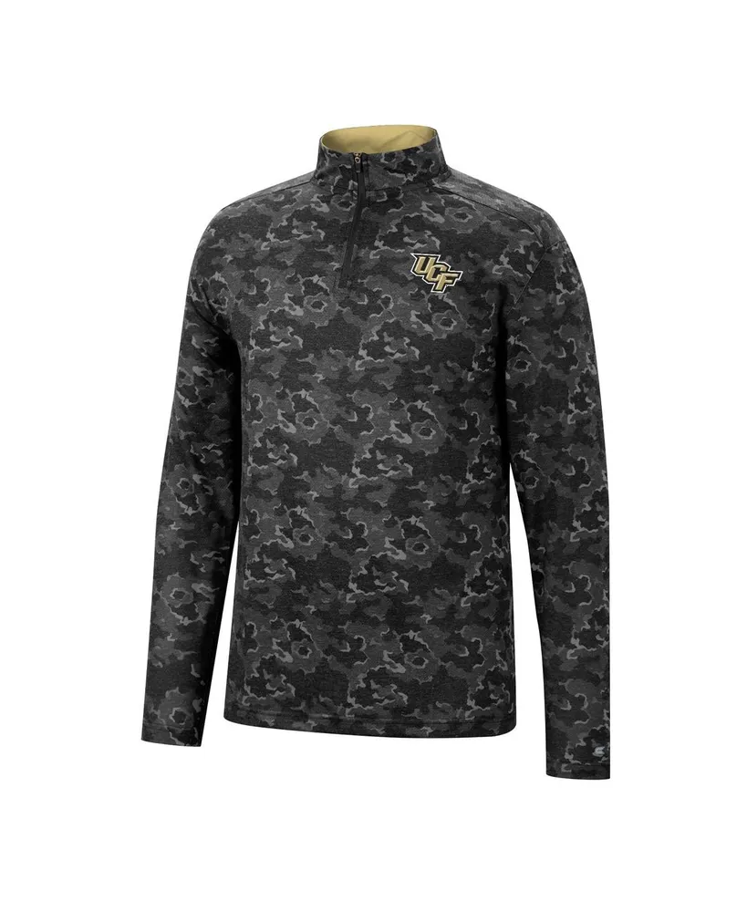 Men's Colosseum Black Ucf Knights Tivo Quarter-Zip Jacket