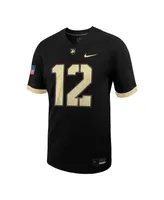 Men's Nike #12 Black Army Knights Untouchable Football Jersey