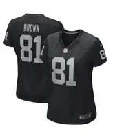 Women's Nike Tim Brown Black Las Vegas Raiders Game Retired Player Jersey