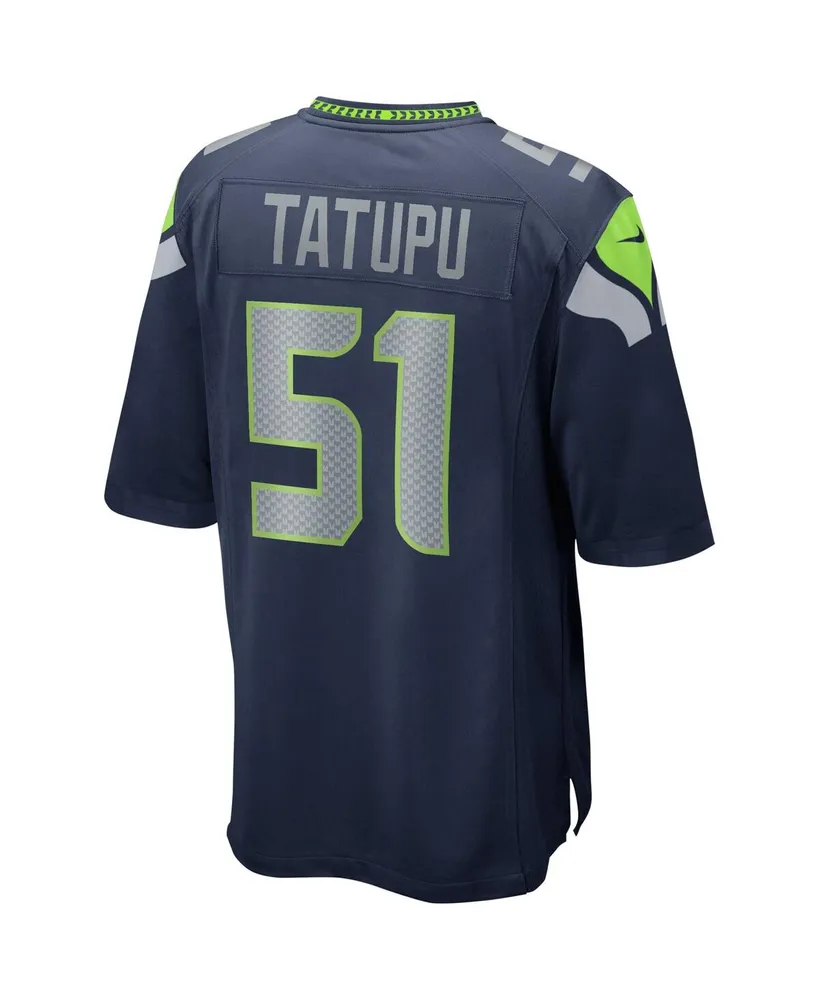 Men's Nike Lofa Tatupu College Navy Seattle Seahawks Game Retired Player Jersey