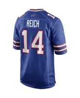 Men's Nike Frank Reich Royal Buffalo Bills Game Retired Player Jersey