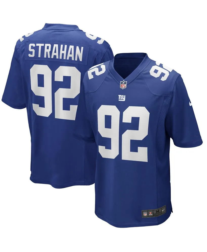 Nike Giants 92 Michael Strahan White Color Rush Limited Men Jersey