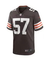 Men's Nike Clay Matthews Brown Cleveland Browns Game Retired Player Jersey