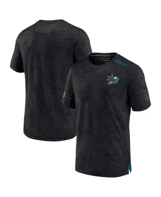 Men's Fanatics Black San Jose Sharks Authentic Pro Rink Premium Camo T-shirt