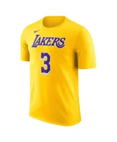 Men's Nike Anthony Davis Gold Los Angeles Lakers Icon 2022/23 Name and Number Performance T-shirt