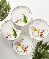 Lenox Merry Grinchmas Accent Plates, Set of 4