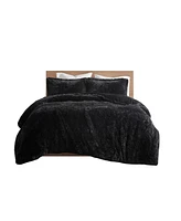 Intelligent Design Malea Shaggy Faux-Fur -Pc. Duvet Cover Set