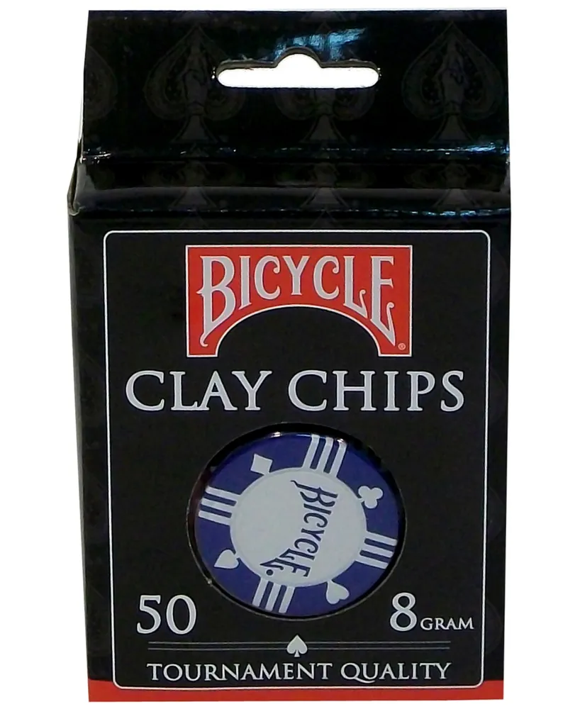 Us Playing Card Company Bicycle Clay Poker Chip Set, 50 Piece