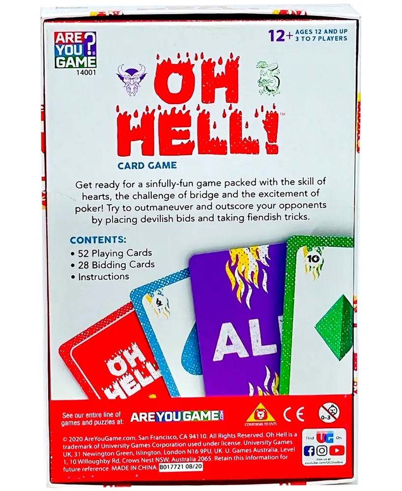 Areyougame Oh Hell Card Game Set, 81 Piece