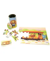 Areyougame.Com Daniel Tiger's Neighborhood Mix and Match Tin with Puzzle Set, 25 Pieces