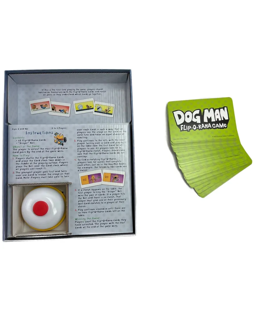 University Games Dog Man Flip-o-Rama Game Set, 64 Piece