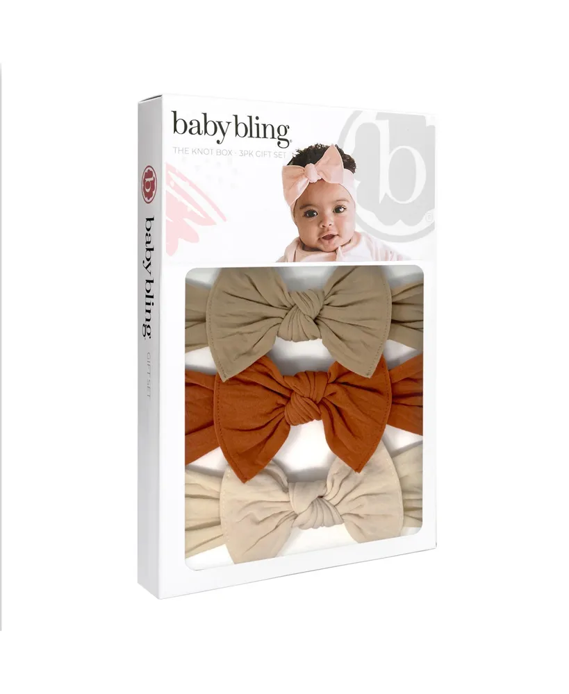 Baby Bling Infant-Toddler Knot Headband Gift Set for Girls