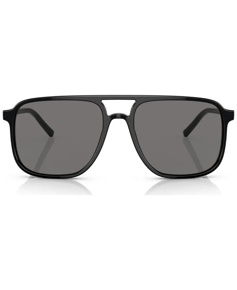 Dolce&Gabbana Men's Polarized Low Bridge Fit Sunglasses, DG4423F58-p