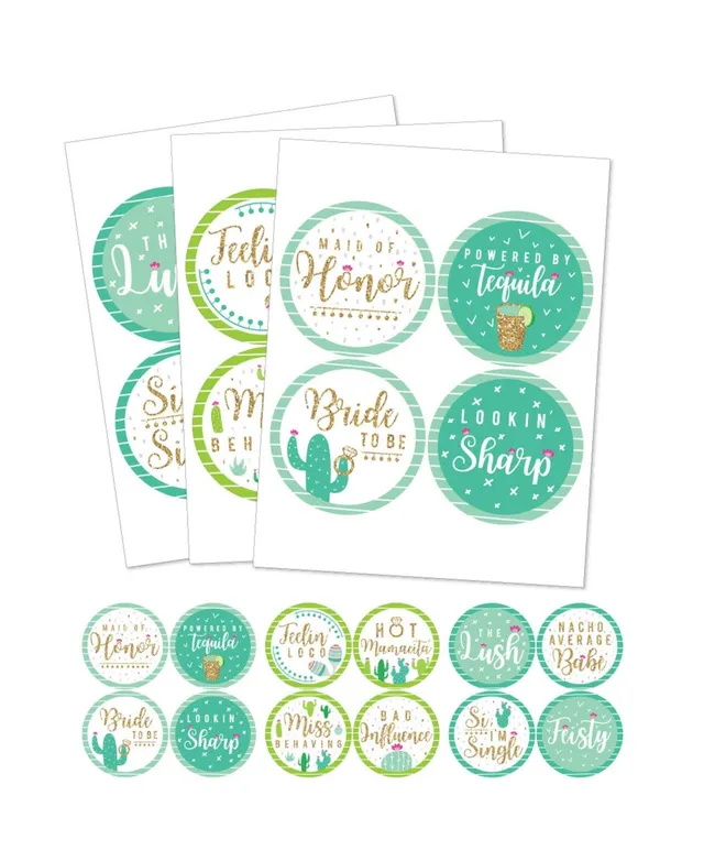 Big Dot of Happiness Mardi Gras - Masquerade Party Name Tags - Party Badges  Sticker Set of 12 