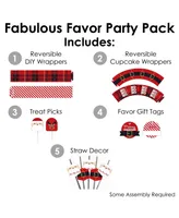 Jolly Santa Claus Christmas Favors & Cupcake Fabulous Favor Party Pack 100 Pc