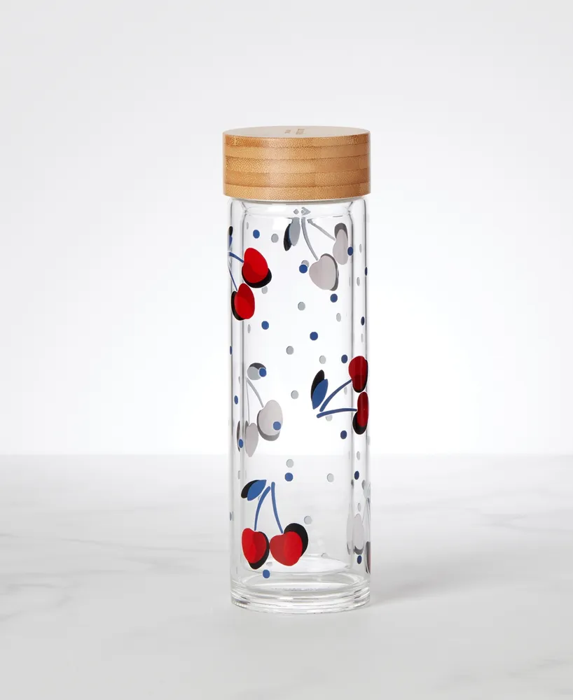 kate spade new york Vintage-Like Cherry Dot Water Bottle