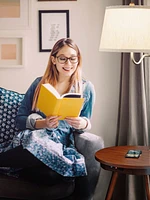 Brightech Owen 56" Led Bedside Table Lamp with Built-In Usb Port and Wireless Charging Pad