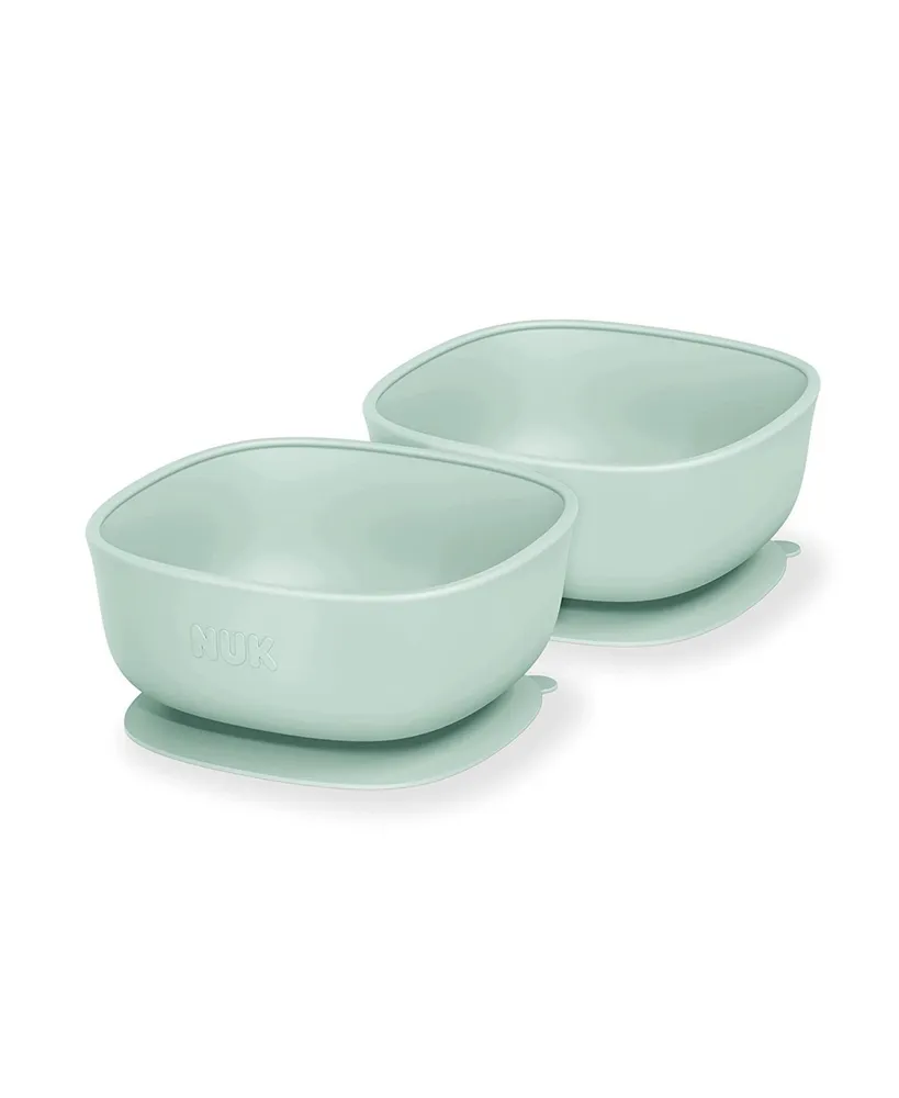 Nuk Baby Durable Soft Silicone Baby suction bowls, 100% Bpa free, 2 Pack