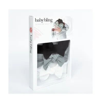 Baby Bling Infant-Toddler Knot Headband Gift Set for Girls