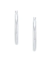 Giani Bernini Polished Tube Hoop Earrings, 30mm