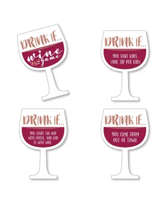 Big Dot of Happiness Drink If Game - But First, Wine - Wine Tasting Party Game - 24 Count