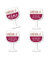 Big Dot of Happiness Drink If Game - But First, Wine - Wine Tasting Party Game - 24 Count