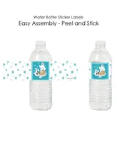Arctic Polar Animals - Winter Party Water Bottle Sticker Labels - 20 Ct