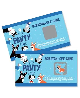 Pawty Like a Puppy - Baby Shower or Birthday Party Game Scratch Off Cards 22 Ct