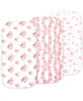 Bublo Baby Baby Bassinet Sheet Set for Boy and Girl, 3 Pack, Universal Fitted for Oval, Hourglass & Rectangle Bassinet Mattress