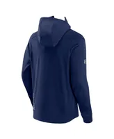 Men's Fanatics Heather Navy Nashville Predators Authentic Pro Road Tech Full-Zip Hoodie Jacket