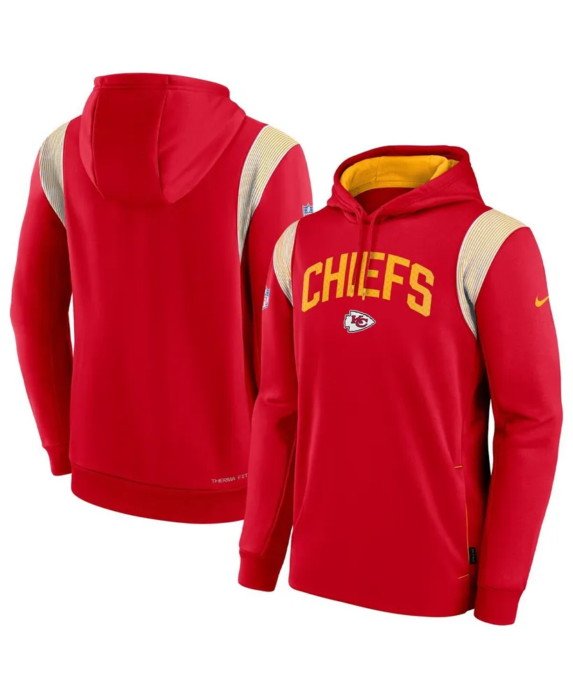 Nike Men's Gray Kansas City Chiefs Sideline Athletic Stack Performance Pullover  Hoodie - Macy's